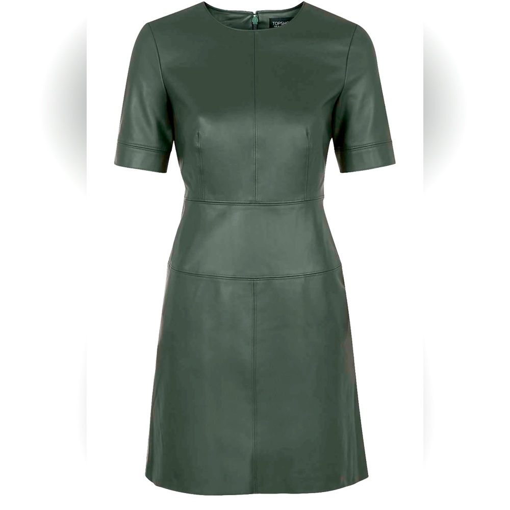 NWT Top Shop Vegan Leather Sheath Dress